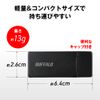 BUFFALO USB 3.0 Micro SD/SD Card Reader, Silver, BSCR27U3SV