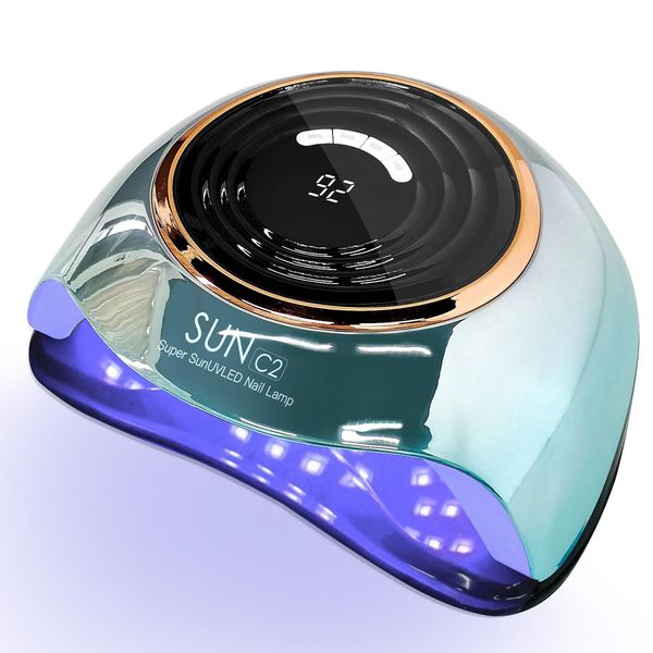UV Light for Nails 288W Nail Lamp with 63 LED Beads for Gel Polish with LCD Display Auto Sensor and 4 Timer Settings Professional Gel Curing Lamp