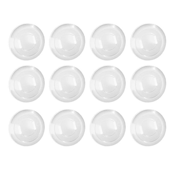 12 Pcs White Clear Plastic Outlet Covers, Shock Prevention Child Safe Easy Install Electrical Protector Safety Improved Baby Outlet Plug Covers Electrical Safety Baby Products