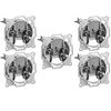 1aTTack.de 5 x antenna socket satellite cable socket 2-way 2-hole socket pass-through socket 10 dB through-loss