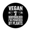 Powered By Plants Vegetarischer Veganer Bodybuilder PopSockets Klebender PopGrip
