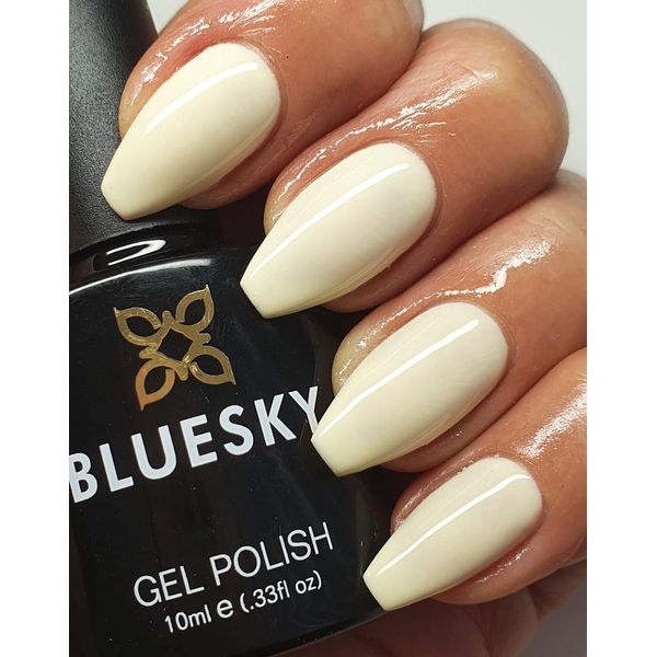 Bluesky Gel Nail Polish LIGHT YELLOW LEMON CREAM BEECHNUT QXG797 UV LED Soak Off 10ml