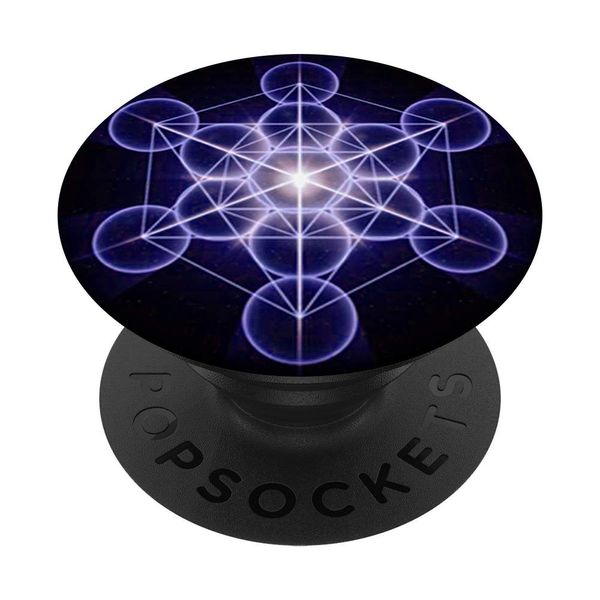 Cool Metatron Cube Geometric Design Sacred Geometry Galaxy PopSockets Swappable PopGrip