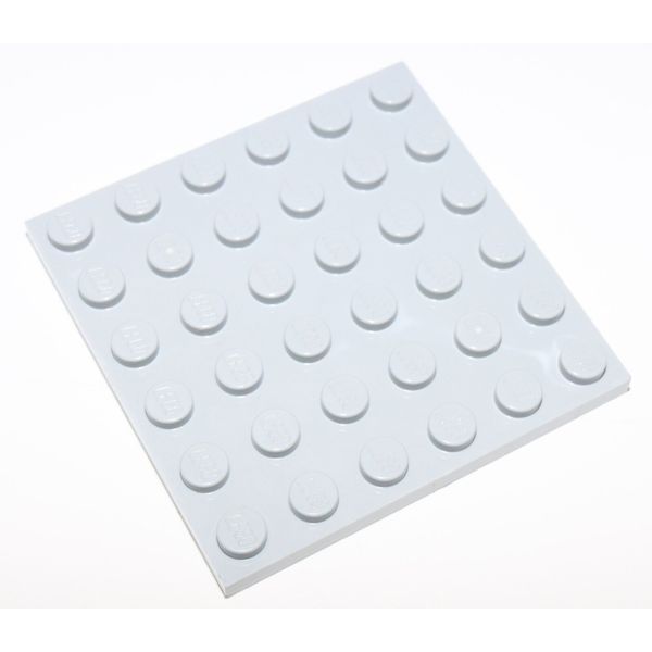 Lego 2x Light Bluish Gray 6 x 6 Plate