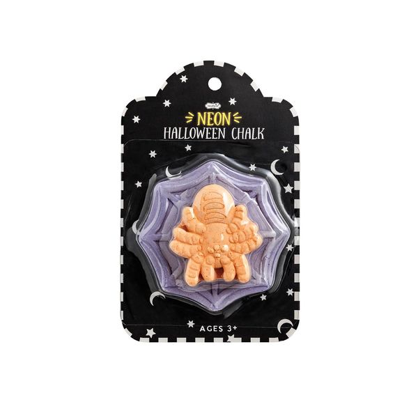 Mud Pie Kids Halloween Yellow Spider Neon Chalk