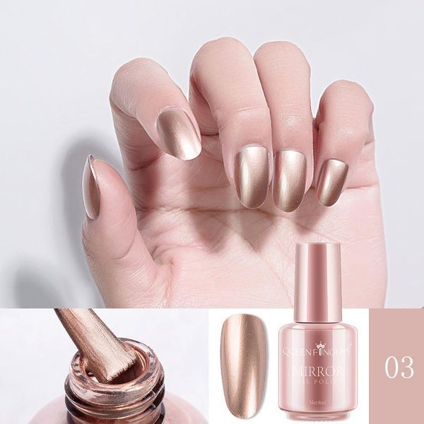 (03) Sparkling Nail Color ☆☆彡☆ Mirror Nail Polish 8ml Nail polish originated in China. During the Zhou Dynasty around 600 BC, its high quality was favored by the royal family.