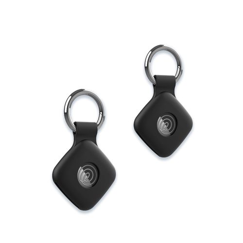 Case for Tile by Life360 Mate (2024) Bluetooth Tracker, Soft Silicone Protective Portable Scratch Shock Resistant Skin Friendly,2 Black.