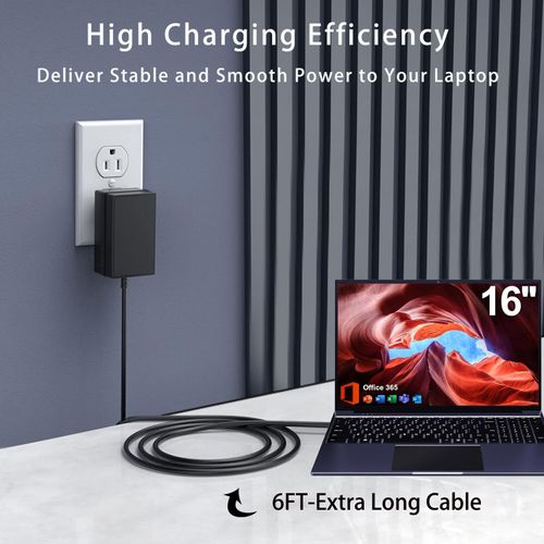UL Listed 12V 3A 36W AC Charger for BTDD 16 inch Laptop Computer Model EZbook S7 Max & Jumper EZbook X7 S7 S7Hi S7-hi S7 Max Laptop Notebook Replacement Power Supply Cord Cable Wall Charger