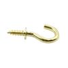 Biaungdo 100 Pcs 1/2" Ceiling Cups Hooks Screw Hooks Ceiling Cup Hooks Self-Tapping Screws Hooks Gold