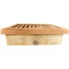 Miller Shingle Rectangle Clear Cedar Vent, Recessed Mount - 12 inch x 18 inch