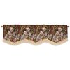 Violet Linen Decorative Christmas Teddy Bears Design Tapestry 60" X 15" Window Valance