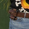 TOURBON Leather Knife Sheath Belt Holster Pouch Folding Multitools Pliers Case