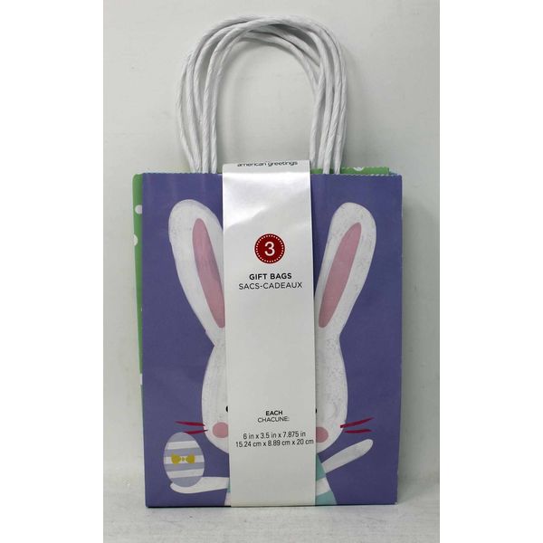 American Greetings Easter Gift Bags 6x3.5x8 Inch, 3 Count