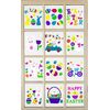 Easter Spring Window Clings Gel Decoration Pack Bunnies, Eggs, Flowers Chicks