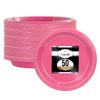 Exquisite 9 Inch. Cerise Plastic Plates - Solid Color Disposable Plates - 50 Count