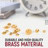 12 Pcs Brass Clock Hand Nut Assortment, Replacement for Clock Hand, Grandfather Wall Mantel Clock