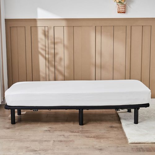 Kingnex Striped Cot Size 30x75 Fitted Sheet for RV Bunk Narrow Twin Bed Soft Brushed 1800 Microfiber Fitted Sheet Only 2 Pack White