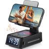 Cell Phone Stand with Bluetooth Speaker, Gradient LED Lights & LED Clock