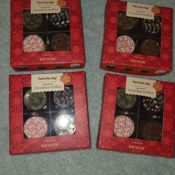 Chocolate Truffles Assortments. 4 Boxs Of 4 Count. 16pc Favorite Day. Ex 11-2024