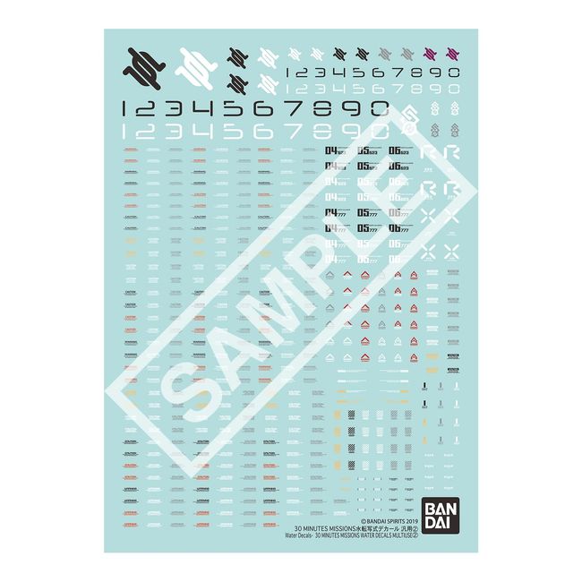 BANDAI SPIRITS 30MM (30 MINUTES MISSIONS) Water Transfer Type Decal Universal (2)