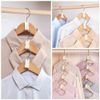 30 Pcs Clothes Hanger Connector Hooks, Space Saving Clothes Hook Multi-Layer Stackable Hanger for Wardrobe Cabinets Clothes Organiser, White
