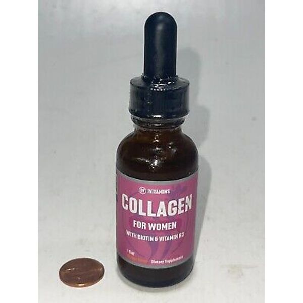 JV Vitamins Collagen For Women 1oz Orange Flavor