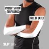 SLEEFS Turf Tape (White) - Perfect Football Arm Tape / Extra Wide Athletic Tape - Flexible, Waterproof, Ultra Sticky Kinesio / Kinetic / Kenesiology Tape