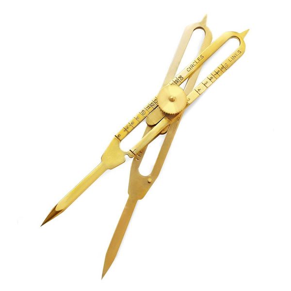 Liquidraw Proportional Divider Drawing Tool Scale Divider, Solid Brass 6"