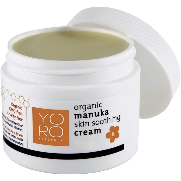 YoRo Naturals, Organic Manuka Skin Soothing Creamy Balm, Relief from Eczema, Psoriasis, Diaper Rash, Sunburns, Cuts & Scrapes (2 Ounce)