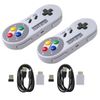 Colorpp 1 Pair 2.4GHz Wireless Gamepad Controller for Super Nintendo NES & SNES classic mini Wireless Console controller joystick game