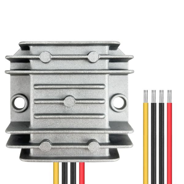 Spannungswandler 36V 48V bis 5V 10A 50W DC-DC Wandler 20-60V bis 5V Stepdown Konverter IP68 Wasserdicht Auto-Stromrichter Abwärtswandler Stromversorgungsmodul