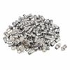 sourcing map 100pcs 3mm LED Lamp Holder Light Bulb Socket Zinc Alloy for Light-emitting Diode Lighting