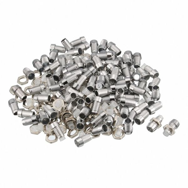 sourcing map 100pcs 3mm LED Lamp Holder Light Bulb Socket Zinc Alloy for Light-emitting Diode Lighting
