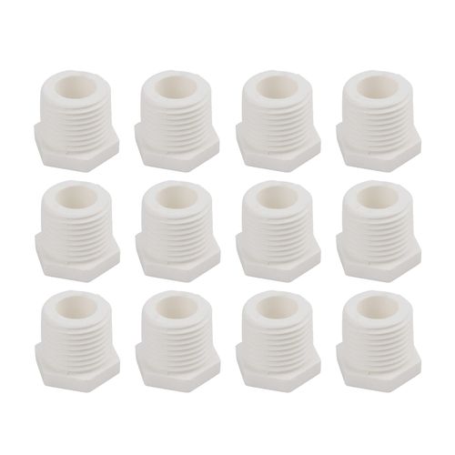 Carbbia 12 Pieces 1/2 Inch Water Heater Drain Plug Replaces 11630 91857 for RV Camper and Atwood Water Heaters White Plastic 1163091857
