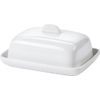 Extra Small Ceramic Mini Butter Serving Single Portion Dish Bowl with Lid (Rectangle)