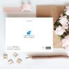 Wee Blue Coo Morning Rays On Breaking Waves Greeting Card With Envelope Inside Premium Quality