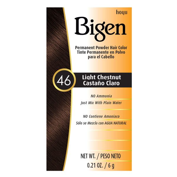 #46 Light Chestnut Bigen Permanent Powder - 12 Pack