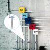 sourcing map 2Pcs Pipe Support, Stainless Steel Wall Mount Ceiling Mount Pipe Support Bracket, Adjustable Height 100-150mm for OD Pipe 19-22mm