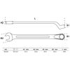 BGS 30126 | Combination Spanner | offset | 26 mm