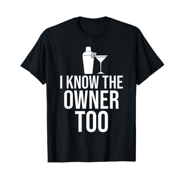 Bartending Shaker Mixing Cocktail Bartender T-Shirt, black, s