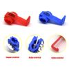 Hocansen 50 Pieces Lock Wire Connectors Quick Splice Snap Connectors（Red/Blue/N2J)