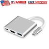 USB-C Type C HDMI Adapter Cable Converter Hub for Macbook Android Phone HDTV TV
