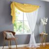 Alan Symonds Double Display Sheer Voile Panel (Ochre/White, 147cm x 183cm)