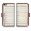 Evis Club 2424 Notebook Type Smartphone Case, Thin, SIM Free, Address Book Design, System Notebook Style, Notepad, Fake