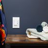 Deako Lighting Simple Dimmer, 3-Way/4-Way/Single Pole (1 Per Circuit), Slide Switch, Neutral Wire Required, White
