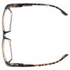 Incredible Bargains The Dean Stylish Rectangular Reading Glasses + 1.25 Brown