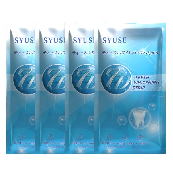 SYUSE Teeth Whitening Sheet, Home Whitening, Tea Care Pack, Toothpaste Sheet, Removes Teeth Yellowing, Teeth Whitening (4 Days, 8 Sheets)