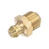 sourcing map Brass Straight Grease Fitting M10 x 1mm Thread Hydraulic Grease Fitting Accessories, 40Pcs