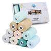 Simthread All Purpose Sewing Thread, 10 Spool 1000 Yards Each Bobbin Polyester Thread for Sewing, Handy Polyester Sewing Threads for Sewing Machine (Macaron Color Series)