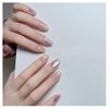 SEMTIM Nail Tips, 24 Pieces, Medium, Short, Round False Nails, Short Nail Tip, Medium Long, Popular, Japanese Style, Cute, Simple, Stylish, Adult Ceremonies, School Entrance Ceremonies, Graduation Ceremonies, Nail Tips (MJ360)